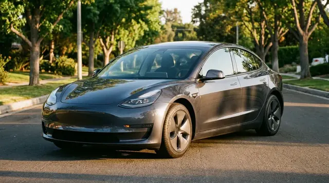 Tesla Model 3, editorial photograph